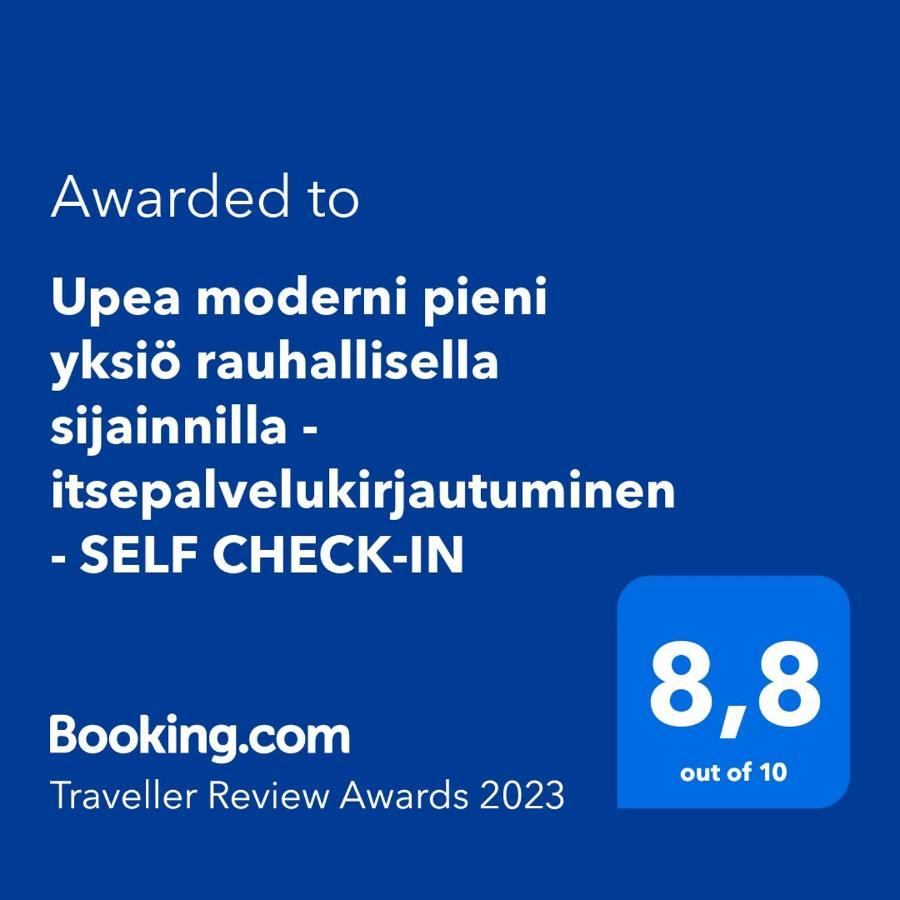 Upea Moderni Pieni Yksioe Rauhallisella Sijainnilla - Itsepalvelukirjautuminen - Self Check-In Vaasa Exterior photo